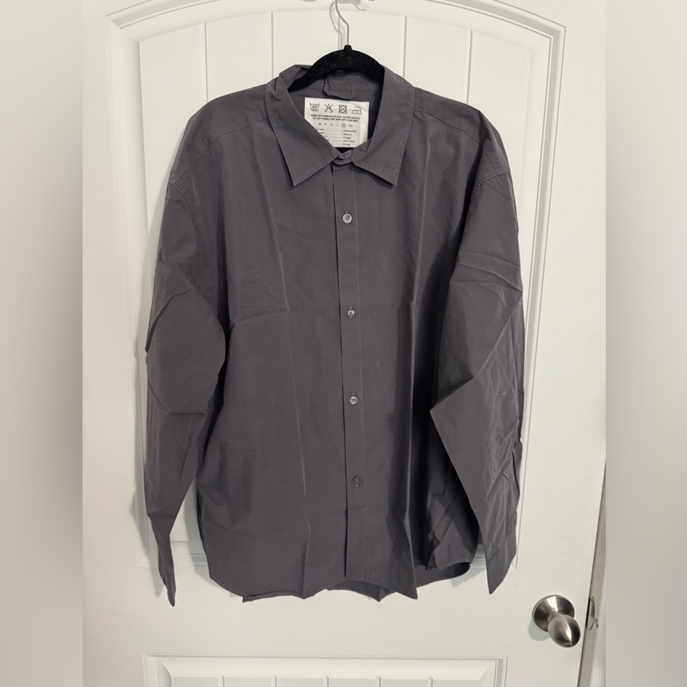 MFPEN Generous Shirt Mushroom M323-23 XL NWT Long Sleeve Organic Cotton